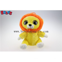 Большие глаза Желтый лев Плюшевые чучела животных игрушек в оптовой цене Bos1171